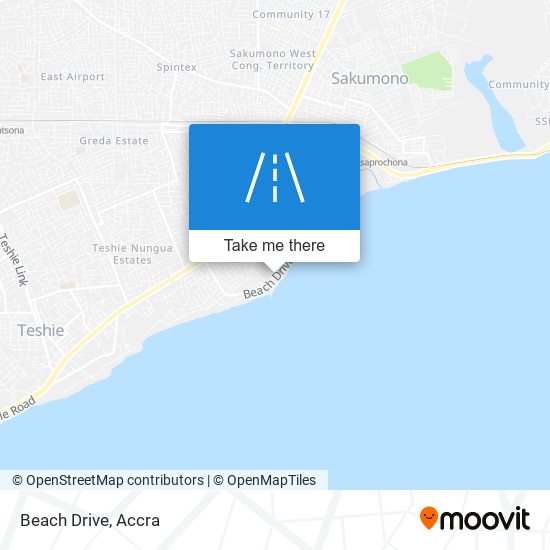 Beach Drive map