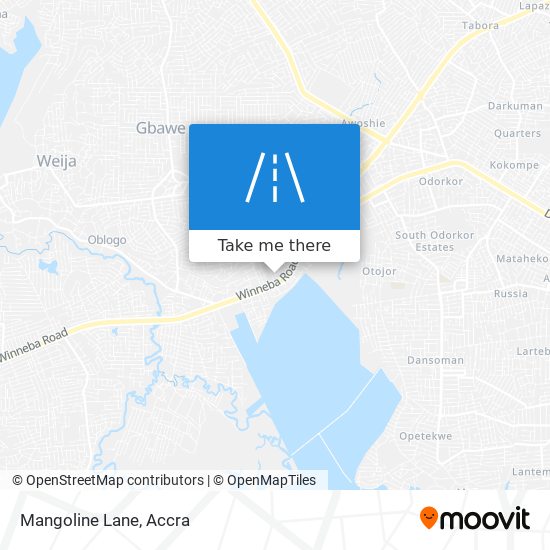 Mangoline Lane map