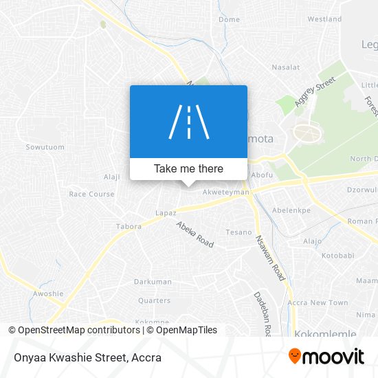Onyaa Kwashie Street map