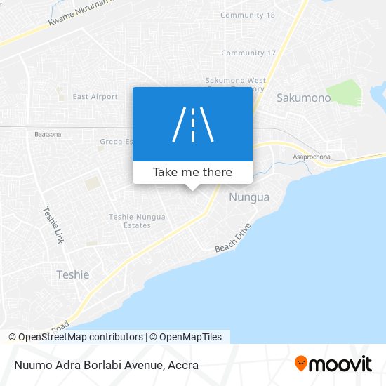 Nuumo Adra Borlabi Avenue map