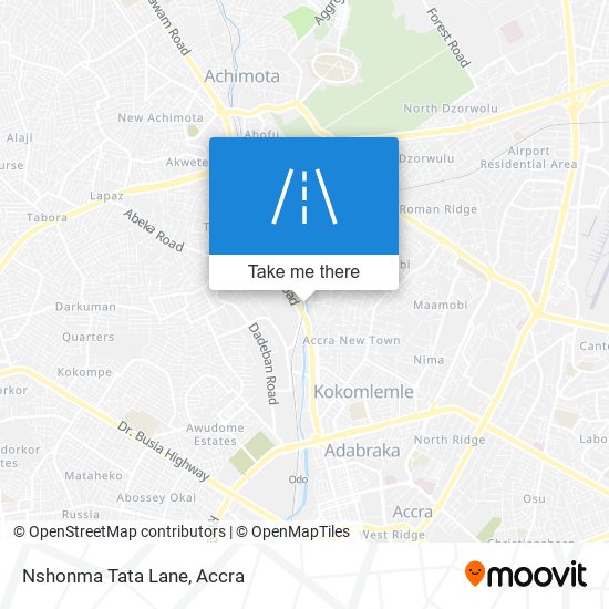 Nshonma Tata Lane map