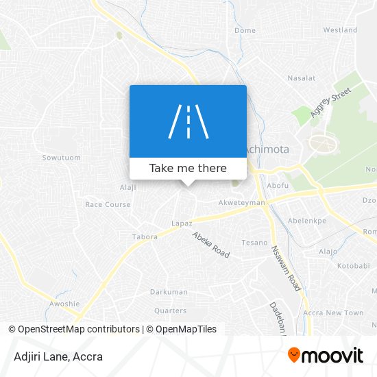 Adjiri Lane map