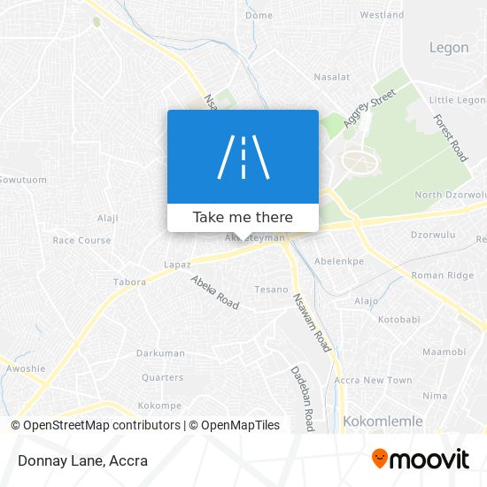 Donnay Lane map