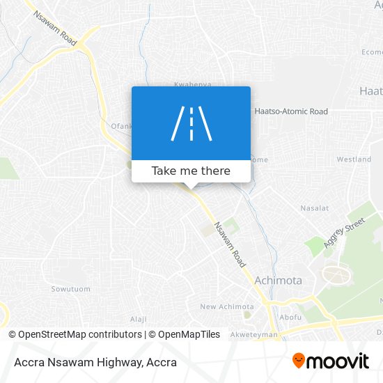 Accra Nsawam Highway map