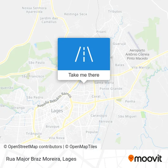 Rua Major Braz Moreira map