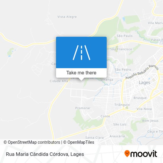 Rua Maria Cândida Córdova map