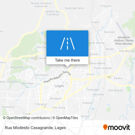 Rua Modesto Casagrande map