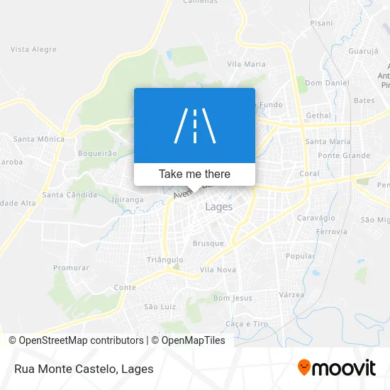 Rua Monte Castelo map