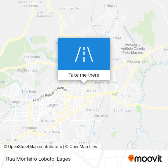 Rua Monteiro Lobato map