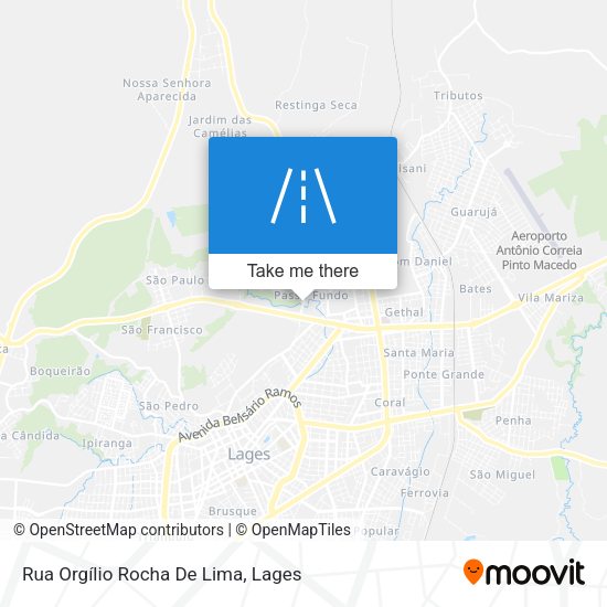 Rua Orgílio Rocha De Lima map