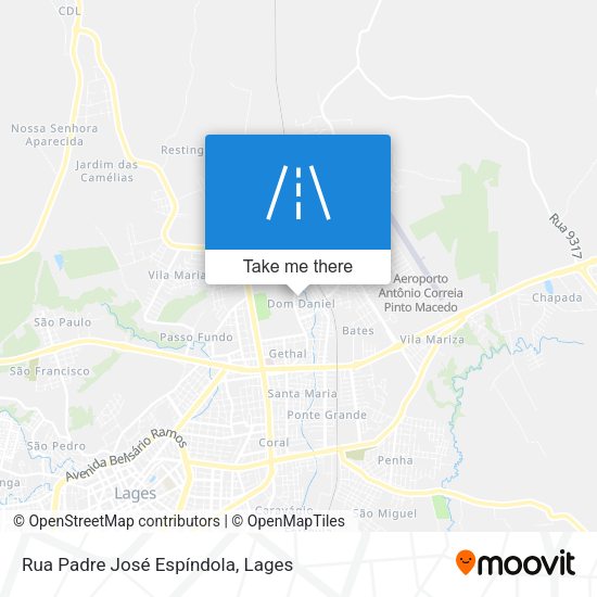 Rua Padre José Espíndola map