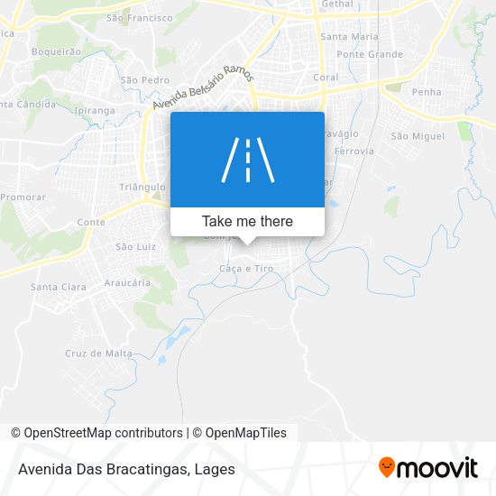 Avenida Das Bracatingas map