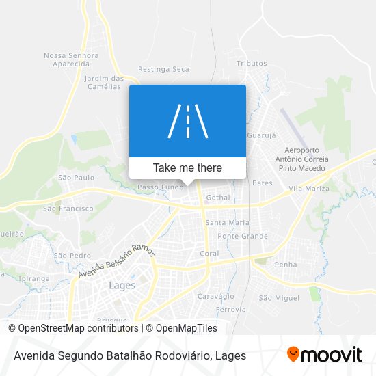 Avenida Segundo Batalhão Rodoviário map