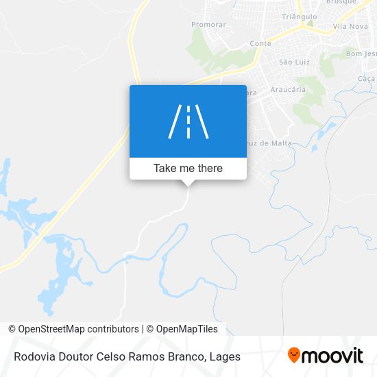 Rodovia Doutor Celso Ramos Branco map