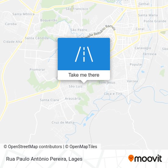 Rua Paulo Antônio Pereira map