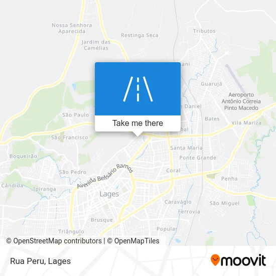 Rua Peru map