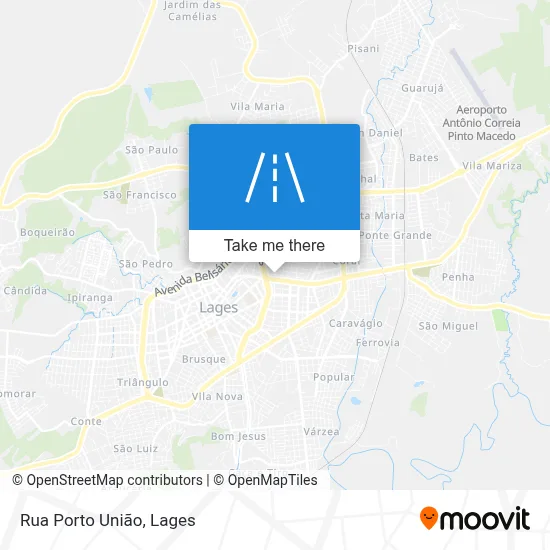 Rua Porto União map