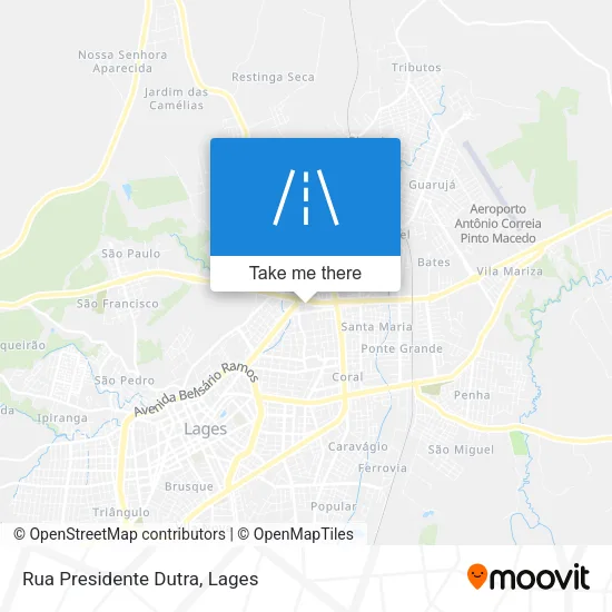 Rua Presidente Dutra map