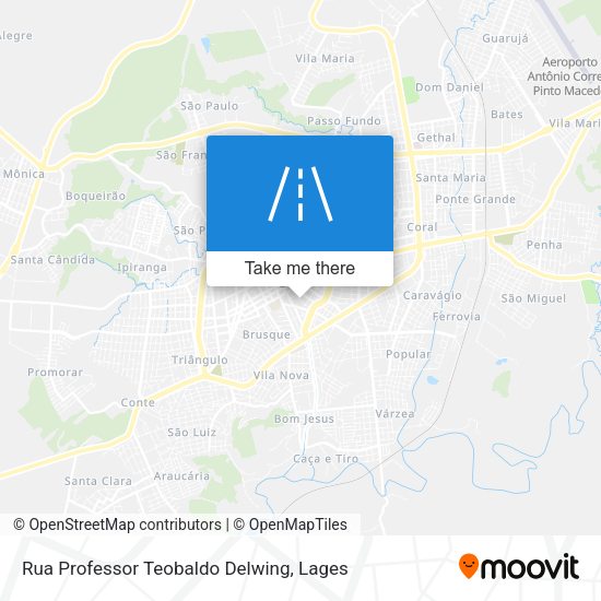 Rua Professor Teobaldo Delwing map