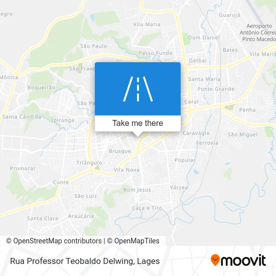 Rua Professor Teobaldo Delwing map