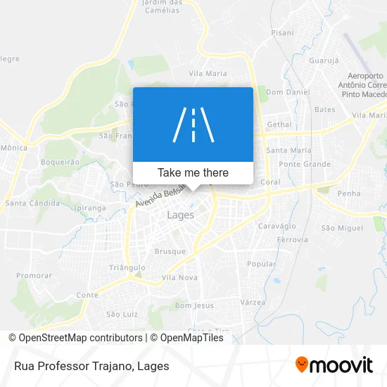 Rua Professor Trajano map