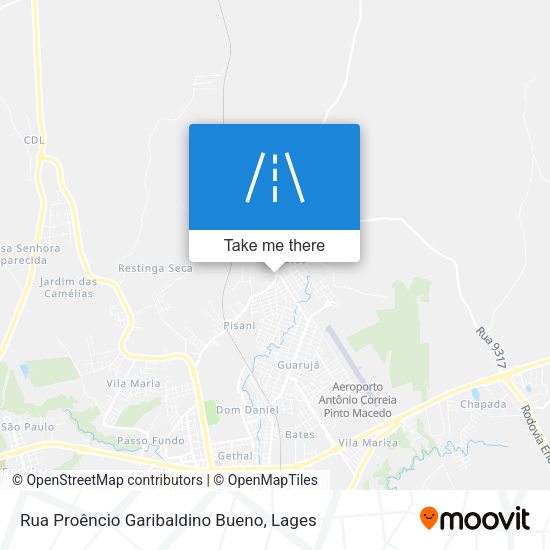 Rua Proêncio Garibaldino Bueno map