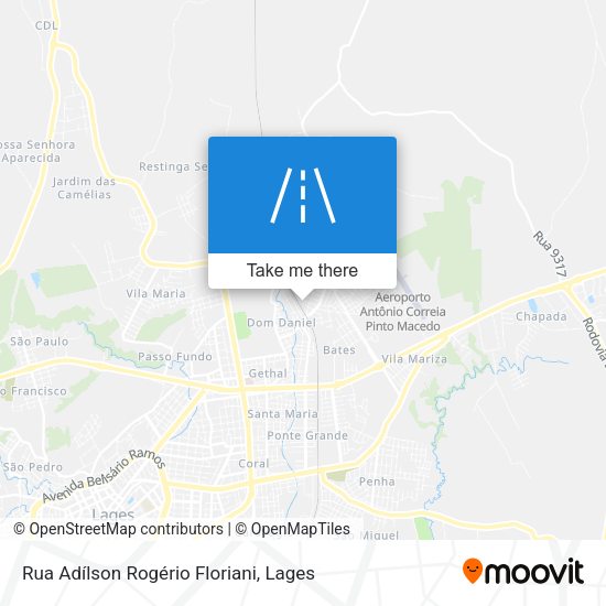 Rua Adílson Rogério Floriani map