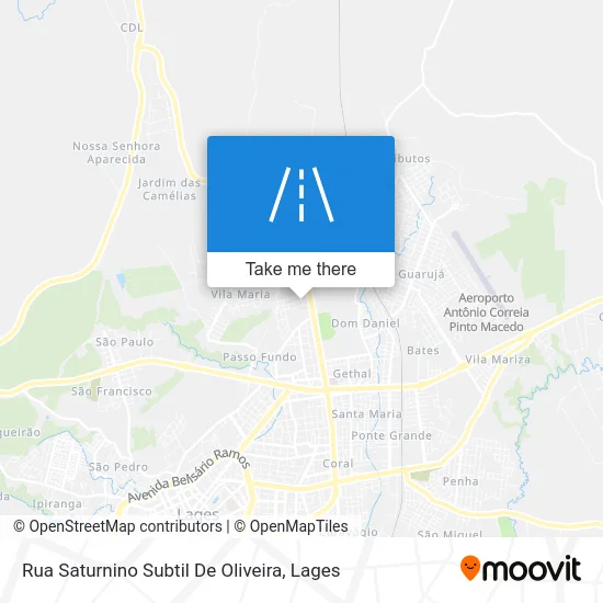 Rua Saturnino Subtil De Oliveira map