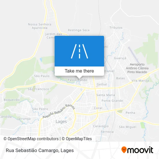 Rua Sebastião Camargo map
