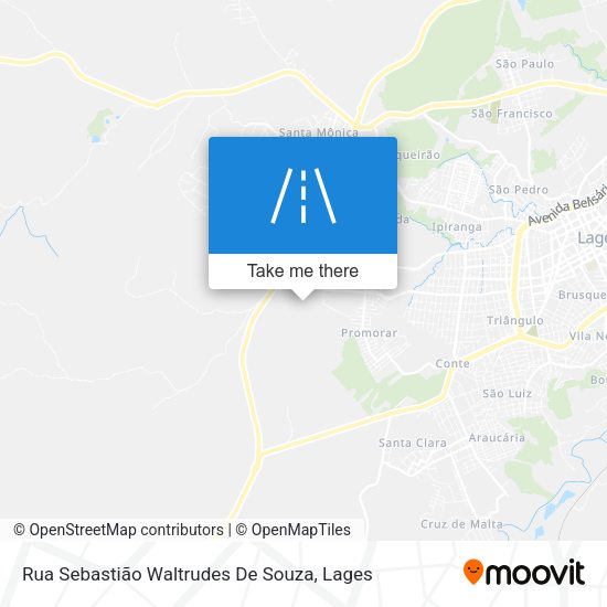 Rua Sebastião Waltrudes De Souza map