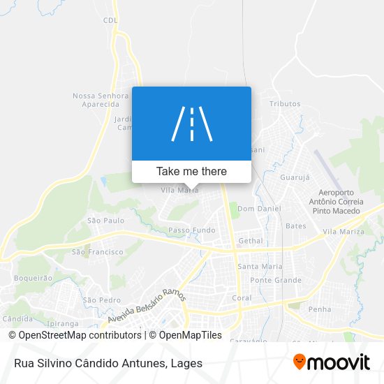 Rua Silvino Cândido Antunes map
