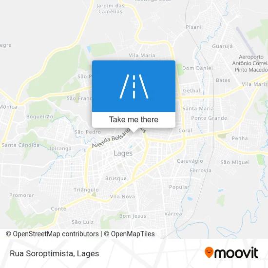 Rua Soroptimista map