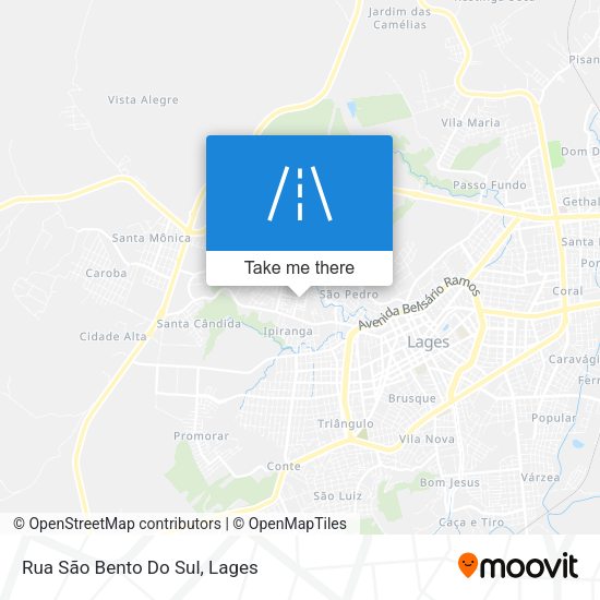 Rua São Bento Do Sul map