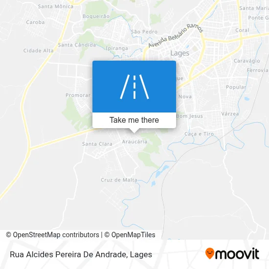 Rua Alcides Pereira De Andrade map
