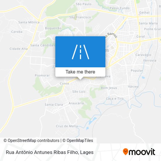Rua Antônio Antunes Ribas Filho map