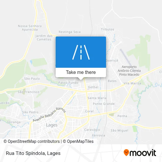 Rua Tito Spíndola map
