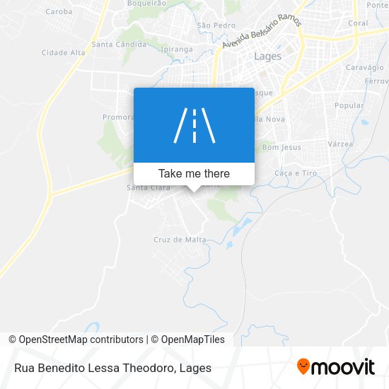 Rua Benedito Lessa Theodoro map