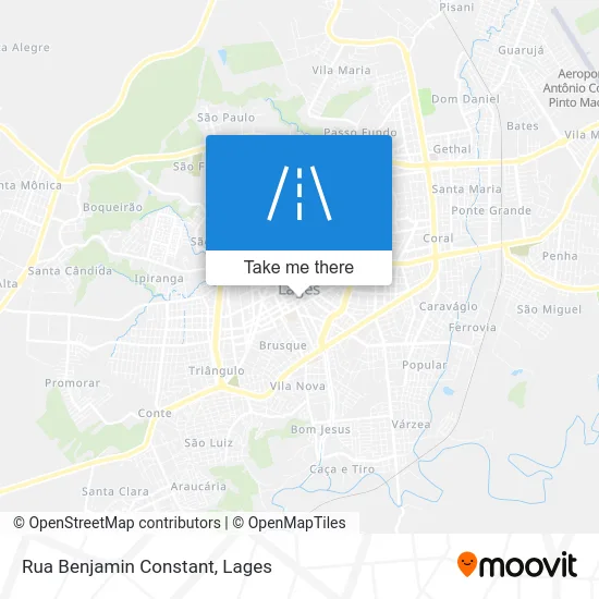 Rua Benjamin Constant map