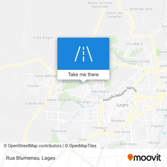 Rua Blumenau map