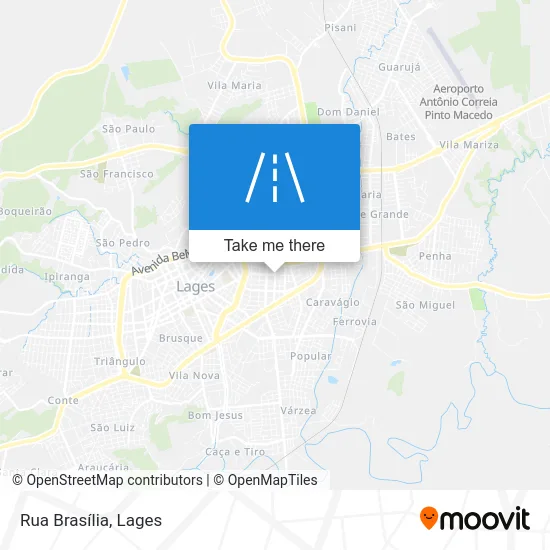 Rua Brasília map