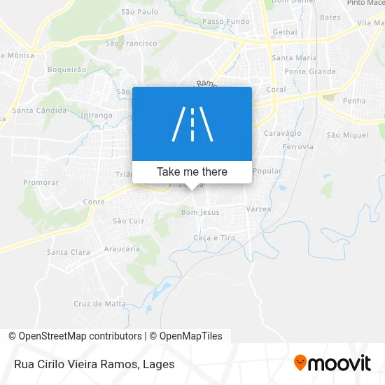 Rua Cirilo Vieira Ramos map