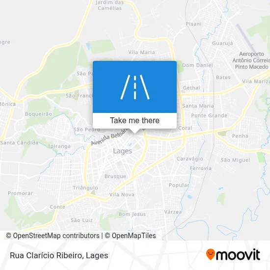 Rua Clarício Ribeiro map