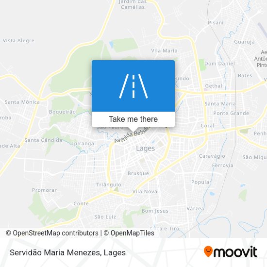 Servidão Maria Menezes map