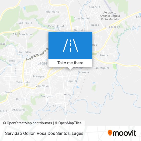 Servidão Odilon Rosa Dos Santos map