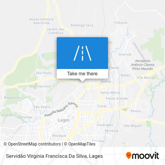 Servidão Virgínia Francisca Da Silva map