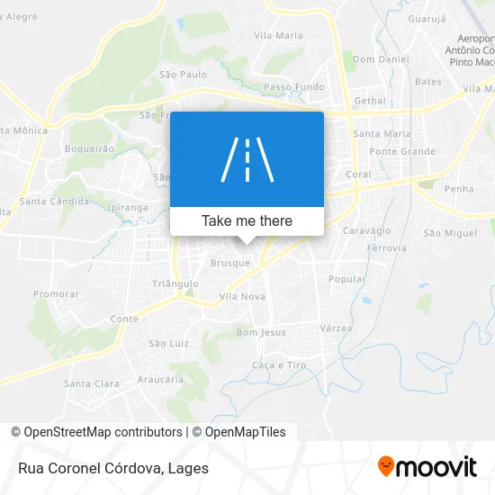 Rua Coronel Córdova map