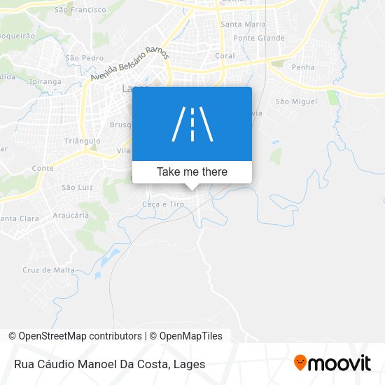 Rua Cáudio Manoel Da Costa map