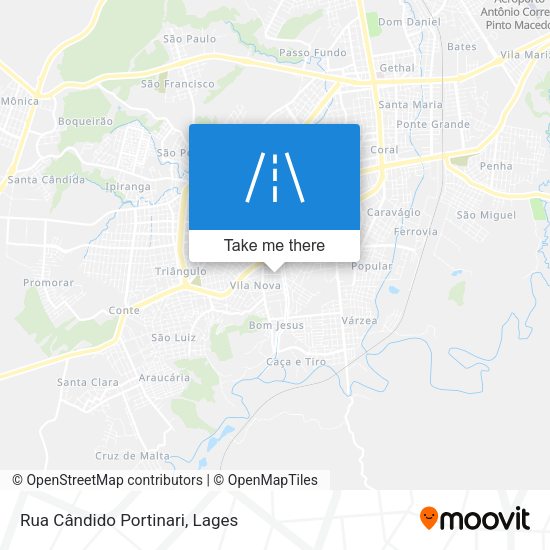 Rua Cândido Portinari map