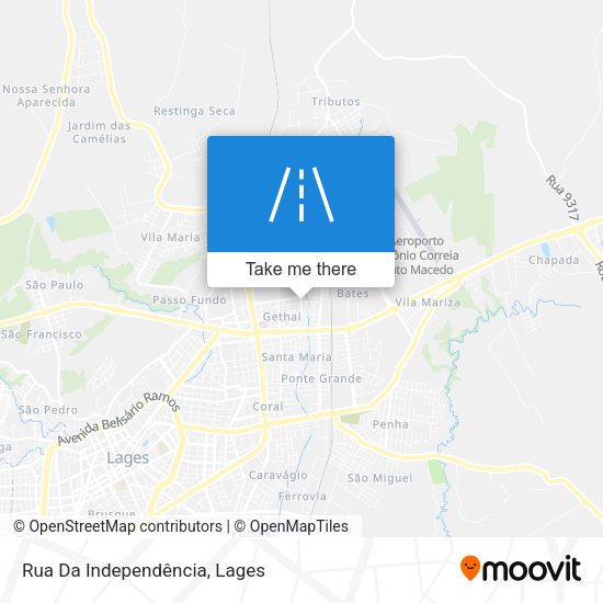 Rua Da Independência map
