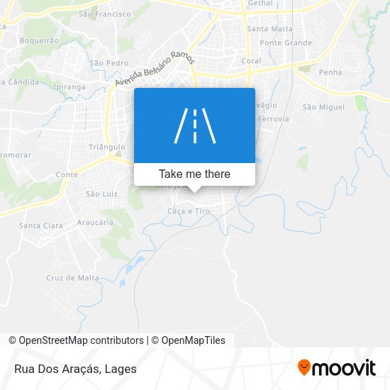 Rua Dos Araçás map